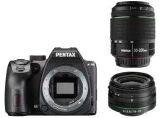 Kit for a pentax d70 slr including 2 lenses 18-50mm and 50-200mm