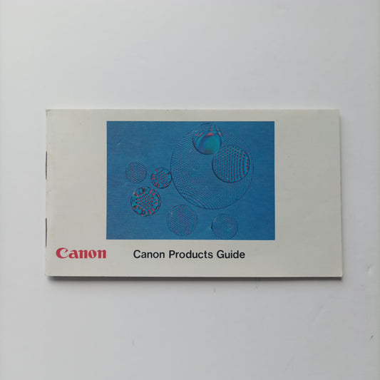 canon products guide