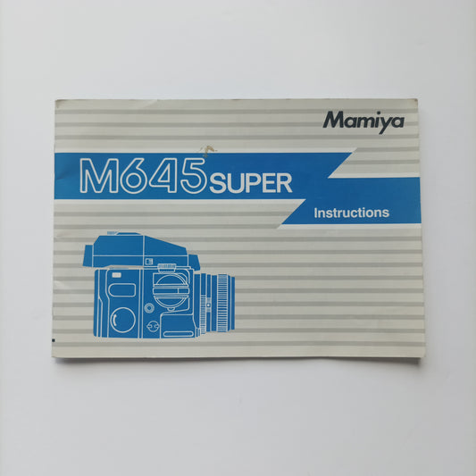 mamiya m645 super instruction manual