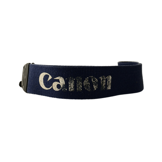 Canon EOS navy blue strap